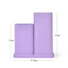 Подставка для ножей с двумя отделениями 10x10x23+10x10х17см, цвет Лиловый (пластик) (арт. 2872), норма - фото 3 - миниатюра