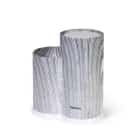 Подставка для ножей с двумя отделениями 11x11x22+11x8х17см, цв.СЕРЫЙ МРАМОР (пластик)(арт.2885), норма - фото 1 - миниатюра