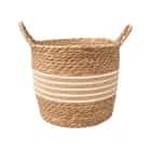 Корзина для хранения "Ява", Д280 Ш280 В260, натуральный, белый, норма - фото 1 - миниатюра