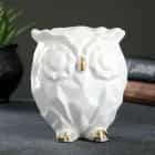 Копилка "Сова оригами" белая, 11х9,5х13,5 см 7007879, норма - фото 1 - миниатюра