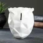 Копилка "Сова оригами" белая, 11х9,5х13,5 см 7007879, норма - фото 2 - миниатюра