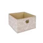 Короб для хранения "Листья", Д280 Ш280 В180, бежевый, норма - фото 1 - миниатюра