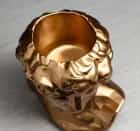 Органайзер-кашпо "Голова Давида", золотистый, 26 см 5666722, норма - фото 2 - миниатюра