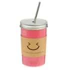 Стакан с крышкой и трубочкой "Хорошее настоение" 480 мл 8,5х13,5 см 1278872, норма - фото 1 - миниатюра