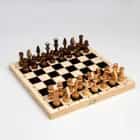 Шахматы "Школьник" (доска дерево 29х29 см,фигуры дерево,король h=7.2 см,пешка h=4.5 см) 3814984, норма - фото 1 - миниатюра