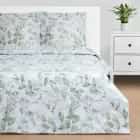 Комплект пост. белья 1,5-сп Этель "Акварельные листья" 143*215 см,150*214 см, 70*70 см 2 шт,поплин 125 г/м2 7880906, норма - фото 1 - миниатюра