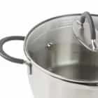 Кастрюля с 2-мя носиками с крышкой 4,9л "ИДЕАЛ" с силикон. ручками (арт. ID-2449), норма - фото 2 - миниатюра