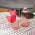 Бутылка для воды 1 л со стаканом 0.22 л "Natural  Water" (розовый), норма - фото 5 - миниатюра