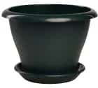 Горшок Гамма 2 л /d 19 см, пластик. с поддоном, малахит /28 (арт. 5PL0077), норма - фото 1 - миниатюра