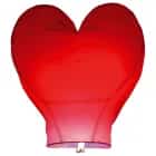 Фонарик летающий 38x95x95 "Сердце" ORANGE /200 /20, норма - фото 1 - миниатюра