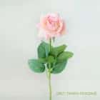 Цветок иск. Роза малая (темно-розовый) 45см, норма - фото 1 - миниатюра