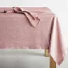 СКАТЕРТЬ ЛЕН (ПУДРОВЫЙ) ЕВРОУГОЛОК ,137*220, ПАКЕТ, ФЛАЕР, АРТ.01067, норма - фото 1 - миниатюра