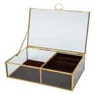 Шкатулка для ювелирных украшений Д200 Ш127 В50, стекло, норма - фото 1 - миниатюра