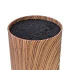 Подставка для ножей 11x22см круглая, цвет ДЕРЕВО (пластик) (арт. 2880), норма - фото 4 - миниатюра