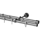 Карниз комплектный, металл, D 16 мм, 320  "Матовый хром", норма - фото 1 - миниатюра