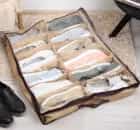 Кофр для хранении обуви 12 отделений, 65×54×10 см, цвет бежевый 1412126, норма - фото 1 - миниатюра