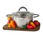 Кастрюля с 2-мя носиками с крышкой 2л "ИДЕАЛ" с силикон. ручками (арт. ID-1820), норма - фото 5 - миниатюра