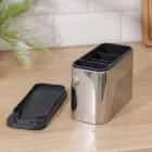 Подставка для столовых приборов "Металлик" 4 деления 6978717, норма - фото 2 - миниатюра