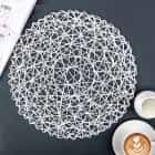 Салфетка кухонная "Одуванчик" 38х38 см, цвет белый   3567305, норма - фото 1 - миниатюра