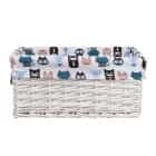 Корзина стеллажная "Котики", Д400 Ш310 В170, белый, норма - фото 1 - миниатюра