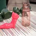 Бутылка для воды 1 л со стаканом 0.22 л "Natural  Water" (розовый), норма - фото 3 - миниатюра