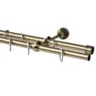 Карниз комплектный, металл, D 16 мм, 240  "Латунь", норма - фото 1 - миниатюра