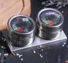 Набор банок для специй "Перец, соль" на магнитной ленте 2 шт.*100 мл 4062957, норма - фото 1 - миниатюра