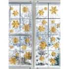 Наклейки интерьерные "Снежинки" 25х50 см, золото 7321013, норма - фото 2 - миниатюра