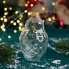 Игрушка ёлочная "Совунья" 9,3 см, прозрачная 9945914, норма - фото 1 - миниатюра