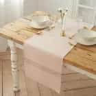 ДОРОЖКА НА СТОЛ "ЭТЕЛЬ" 130Х35  ПУДРОВЫЙ С ЗОЛОТОЙ НИТЬЮ, 100% ХЛОПОК, 163 Г/М2 6582135, норма - фото 1 - миниатюра