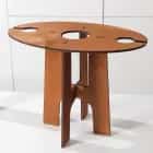 Столик-поднос для вина и двух бокалов, 40х25х30 см 6924720, норма - фото 2 - миниатюра