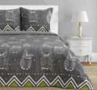 КОМПЛЕКТ ПОСТ.БЕЛЬЯ 2-СП "ЭТЕЛЬ" УШАСТЫЕ СОВЫ (ВИД 1) 175*215 СМ, 200*220 СМ, 70*70 - 2 ШТ, БЯЗЬ 3988357, норма - фото 1 - миниатюра