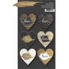 Наклейки для подарков и цветов "Love" 16х7,7 см 7425077, норма - фото 1 - миниатюра