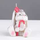 Свеча фигурная «Кролик с конфетой» 7,5х6 см, 43 г 9083769, норма - фото 3 - миниатюра