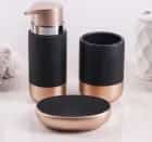 Набор для ванной "Руж" 3 предмета, черный 4694170, норма - фото 1 - миниатюра