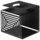 Подсвечник "Лабиринт" 7*7*7,5 см, черн. (арт. 898-176), норма - фото 1 - миниатюра