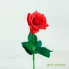 ЦВЕТОК ИСК. РОЗА МАЛАЯ (КРАСНЫЙ) 45СМ, норма - фото 1 - миниатюра