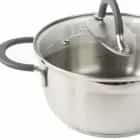 Кастрюля с 2-мя носиками с крышкой 2л "ИДЕАЛ" с силикон. ручками (арт. ID-1820), норма - фото 3 - миниатюра