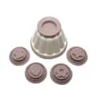 Форма для пудинга, панна котты или желе 11x7см (пластик) (арт. 8503), норма - фото 1 - миниатюра