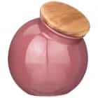 Банка с дерев.крышкой Bronco "Fusion" 1250 мл, 16,5*14,5*15 см, брусничная (кор=24шт.) (арт. 263-1138), норма - фото 1 - миниатюра