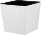 Горшок для цветов "London. CUBE" 19,4 л /250х250х470 мм, c дренажной вставкой, белоснежный жасмин (арт. IG780310048), норма - фото 1 - миниатюра