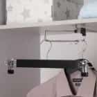 Вешалка для брюк и юбок с зажимами 34x1,2x12,5 см, темное дерево, лотос 5257272, норма - фото 1 - миниатюра