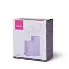 Подставка для ножей с двумя отделениями 10x10x23+10x10х17см, цвет Лиловый (пластик) (арт. 2872), норма - фото 2 - миниатюра