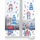 Наклейки интерьерные "Зимний городок" 34х64 см, синий 7321024, норма - фото 2 - миниатюра