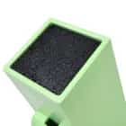 Подставка для ножей 11x11x26см, цвет ЗЕЛЕНЫЙ (пластик) (арт. 2874), норма - фото 3 - миниатюра