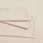 Простынь 240*260 Arya Полосатый Сатин 2 Сп. Otel Бежевый, норма - фото 1 - миниатюра