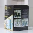 Набор для ванной "Вуди" 6 предметов (мыльница, дозатор, 2 стакана, ерш, ведро), цвет серый  7365454, норма - фото 3 - миниатюра