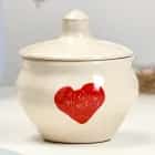 Горшок керамический для запекания "Малютка" 0,2 л /9,5х10см, валентинка 10705462, норма - фото 1 - миниатюра