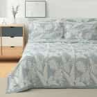 ПОКРЫВАЛО ARYA ЖАККАРД 250X260 TROPIC СИНИЙ С 2 НАВОЛОЧКАМИ, норма - фото 1 - миниатюра