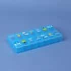 Таблетница 14 секц., 13*6*2 см, МИКС 1527360, норма - фото 1 - миниатюра